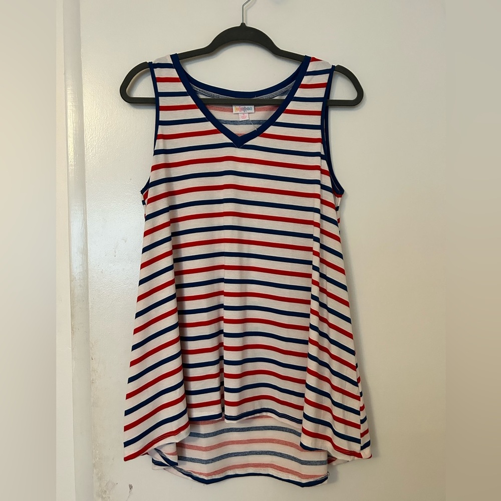 LuLaRoe Kristina Sleeveless V-Neck Top - Size Small